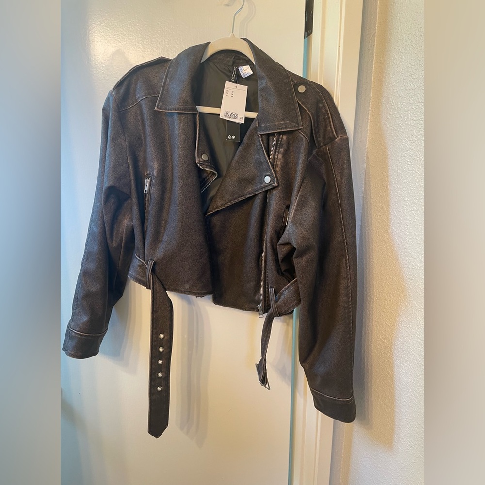 H&M Brown Leather Jacket